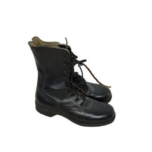 Vintage Genesco Military Boots Black Goth Gorpcore y2k Winter Fall Army Jungle